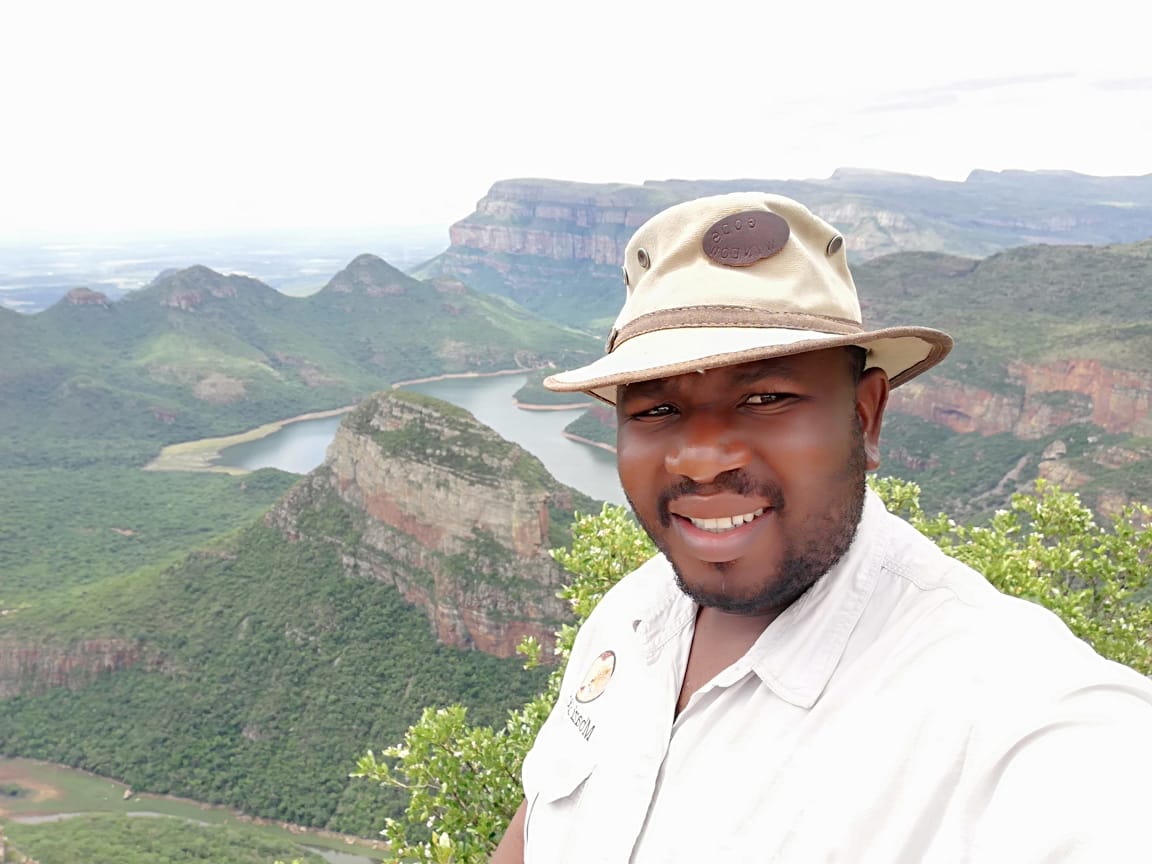 Your Mbazi Safaris guide overlooking the Blyde River Canyon